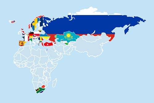 Societies of the European Chapter up to July 2012.