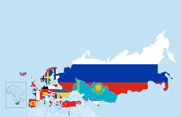 Societies of the European Chapter up to July 2012.