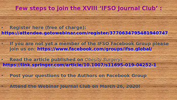 XVIII IFSO JOURNAL CLUB