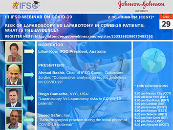 III IFSO WEBINAR ON COVID -19