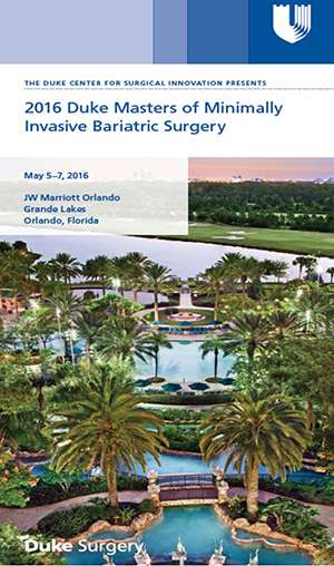 Duke Masters of Minimally Invasive Bariatric Surgery- 2016