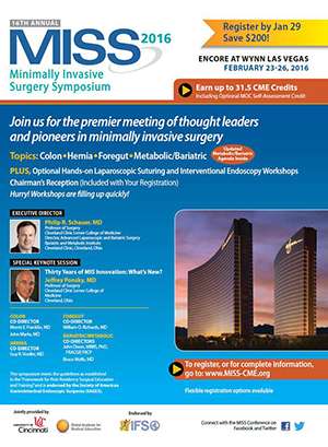 Minimally Invasive Surgery Symposium 2016