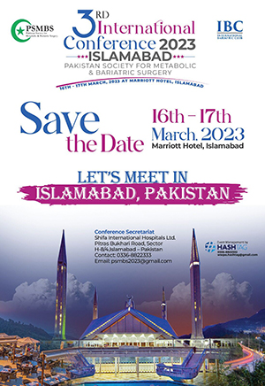 The 3rd International Conference of the Pakistani Society of Metabolic and Bariatric Surgery